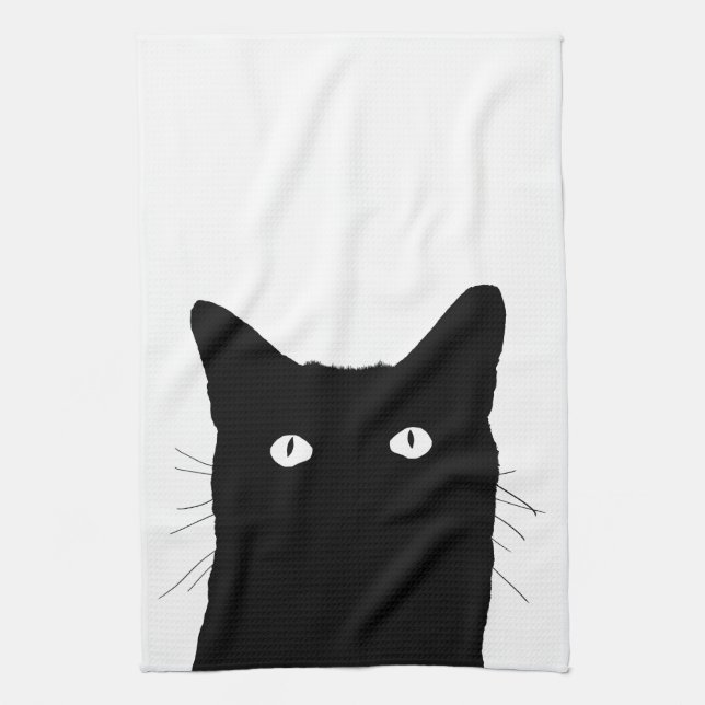 Ich sehe Katze zu klicken, um Ihren bunten Dekor Handtuch (Vertikal)