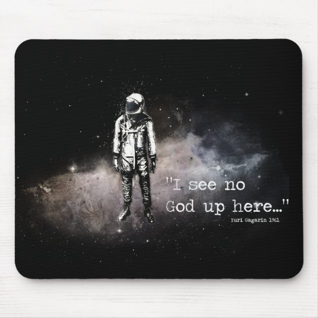 Ich sehe keinen Gott oben hier Mousepad (Vorne)