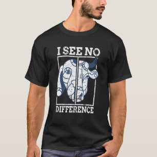 Ich sehe keinen Unterschied Vegan irgendein Gemüse T-Shirt