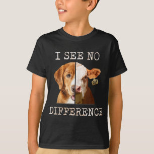Ich sehe keinen Unterschied vegetarische Vegane Ku T-Shirt
