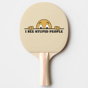 Ich sehe Leute aus der Stupe Tischtennis Schläger