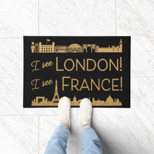 Ich sehe London, das ich Frankreich-Gold u. Fußmatte