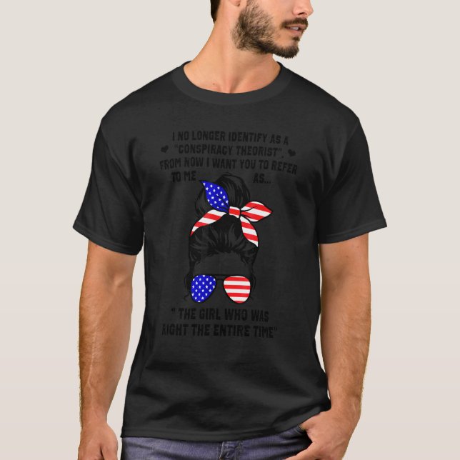 Ich sehe mich nicht mehr als Verschwörungstheoreti T-Shirt (Vorderseite)