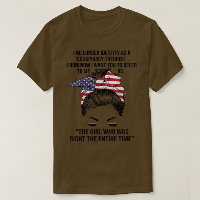 Ich sehe mich nicht mehr als Verschwörungstheoreti T-Shirt (Design vorne)