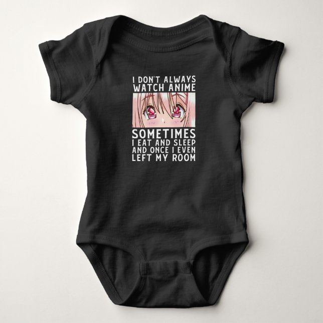 Ich sehe mir nicht immer an, wie ich schlafe baby strampler (Vorderseite)