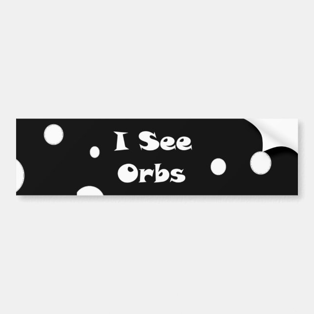 Ich sehe Orbs-Autoaufkleber Autoaufkleber (Vorne)