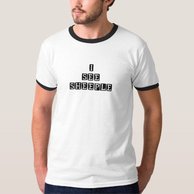 Ich sehe Sheeple T-Shirt (Vorderseite)