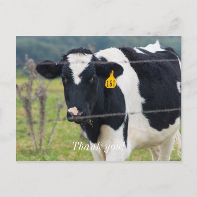 Ich sehe Sie danke Ihnen Postkarte (Vorderseite)