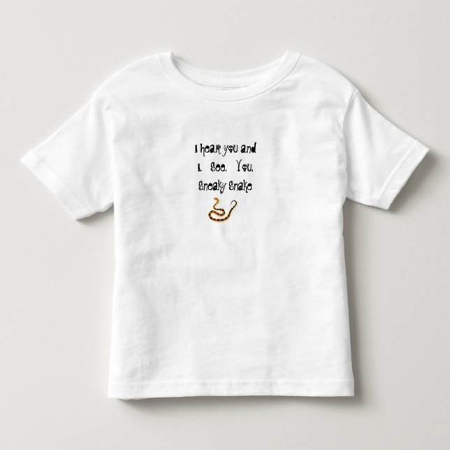 Ich sehe Sie, hinterlistige Schlange Kleinkind T-shirt (Vorderseite)