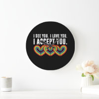 Ich sehe Sie I Liebe U Ich akzeptiere Sie Regenbog