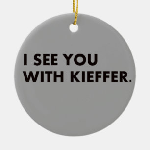 Ich sehe Sie mit Kieffer Verzierung Keramikornament