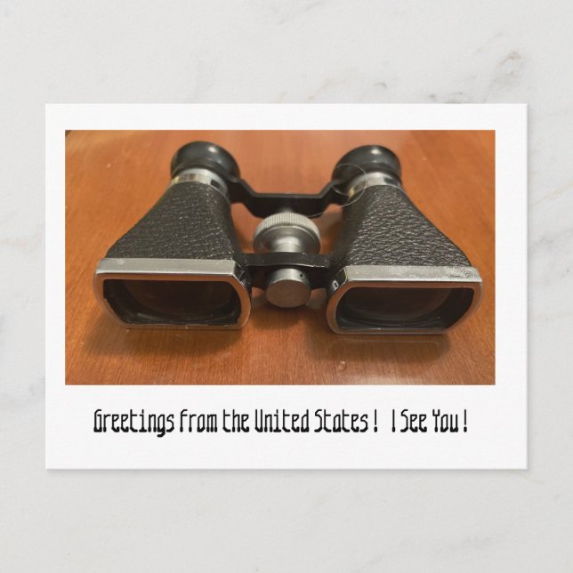 Ich sehe Sie Postkarte (Vorderseite)