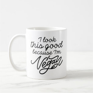 Ich sehe so gut aus, weil ich Vegan bin Kaffeetasse