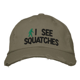 Ich sehe Squatches Bestickte Baseballkappe