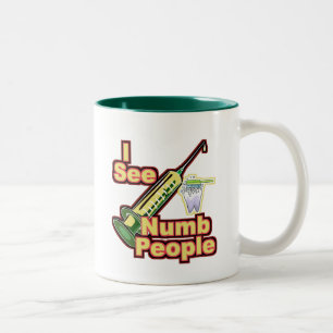 Ich sehe taube Leute Zweifarbige Tasse