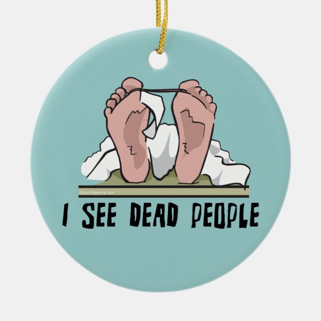 Ich sehe Tote Keramik Ornament (Vorne)