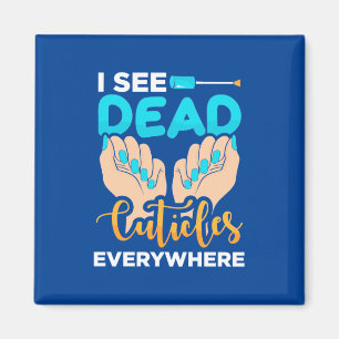 Ich sehe überall Kuchen Magnet