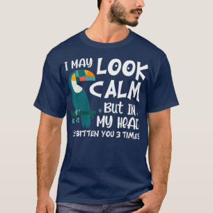 Ich sehe vielleicht einen ruhigen Papagei T-Shirt