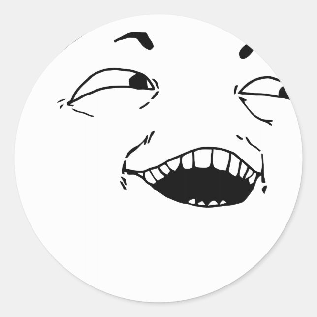 Ich sehe, was du dort getan hast - meme runder aufkleber (Vorderseite)