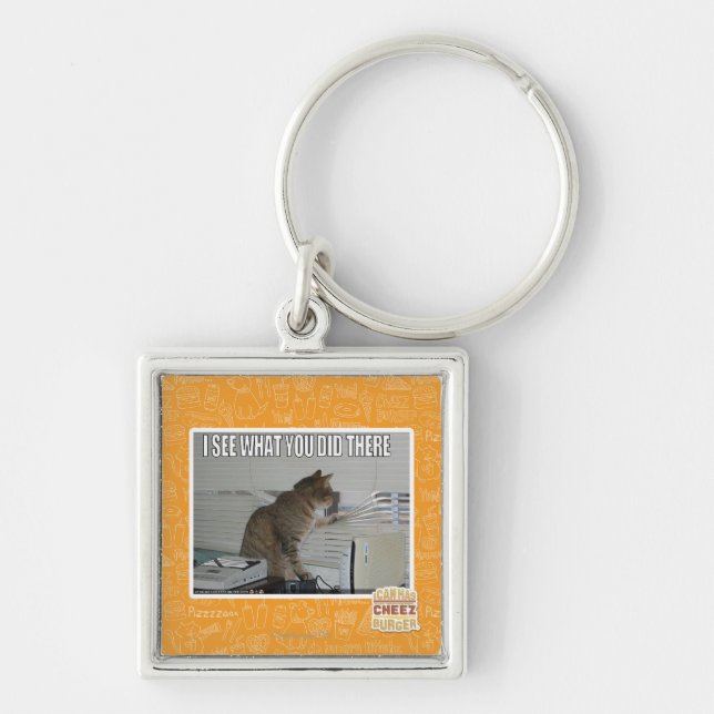 Ich sehe, was Sie dort taten Schlüsselanhänger (Vorne)