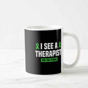Ich sehe, wie ein Therapeut das Stigma psychische Kaffeetasse