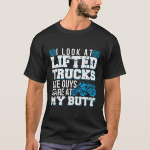 Ich sehe wie gehobene LKWs aus, wie Typ auf meinen T-Shirt