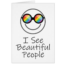 Ich sehe wunderschöne Menschen Regenbogenlinsen Mo