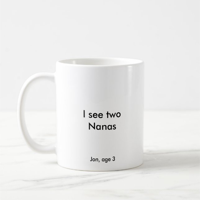 Ich sehe zwei Nanas Kaffeetasse (Links)