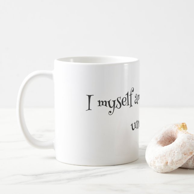 Ich selbst bin seltsame und ungewöhnliche Tasse -  (Mit Donut)