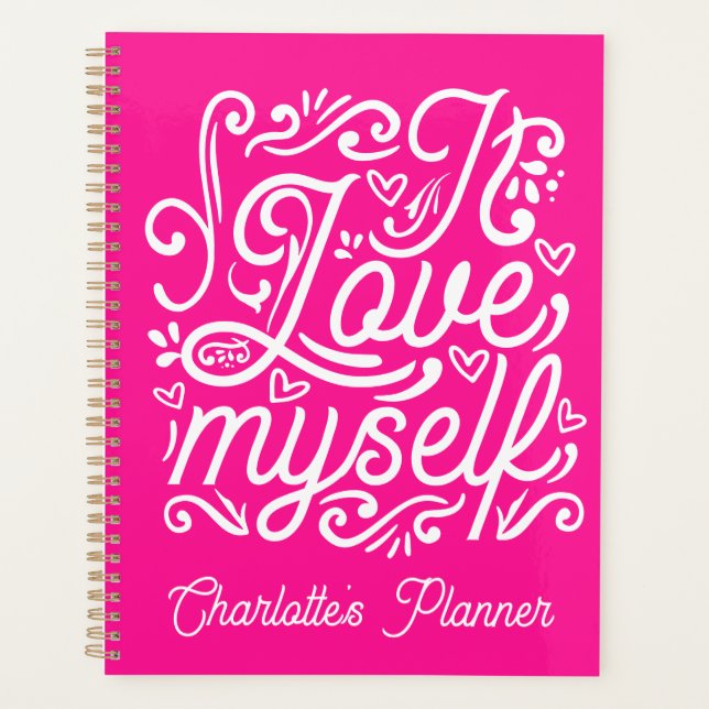 Ich selbst Liebe | Individuelle Name-Planer für We Planer (Vorderseite)
