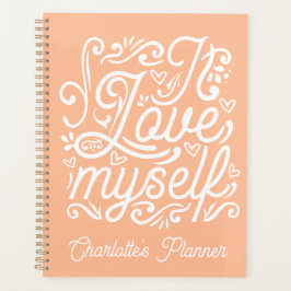 Ich selbst Liebe |Peach Fuzz & White Individuelle  Planer