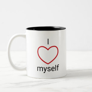 Ich selbst Liebe Zweifarbige Tasse