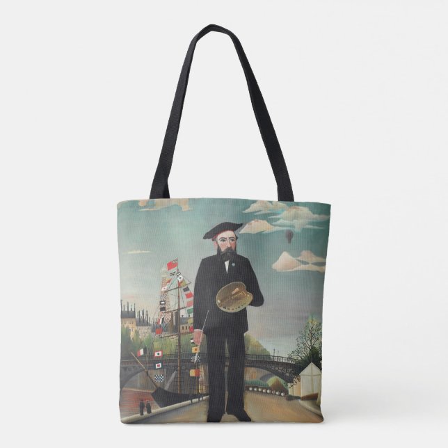 Ich selbst Portrait Landscape 1890, Henri Rousseau Tasche (Rückseite)