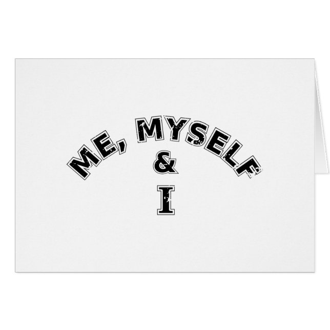 Ich selbst und ich Typografie (Vorderseite (Horizontal))