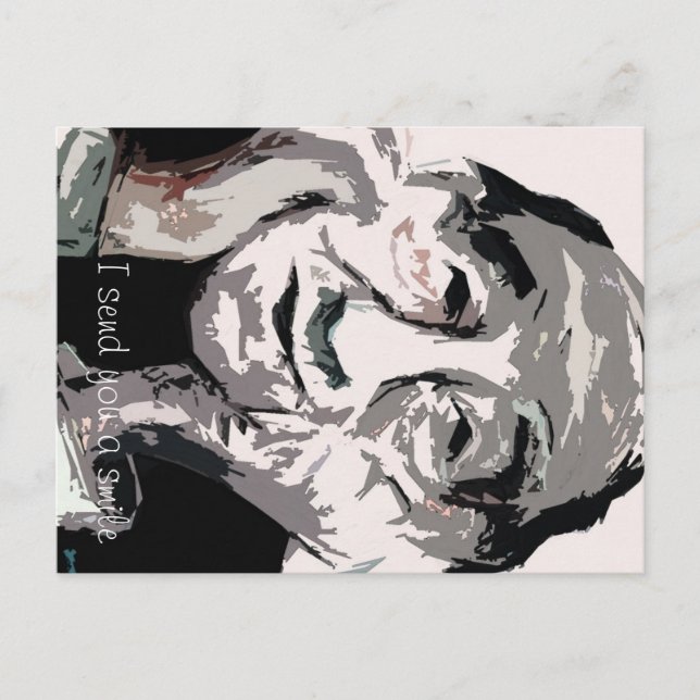 Ich sende dir ein Lächeln Postkarte (Vorderseite)