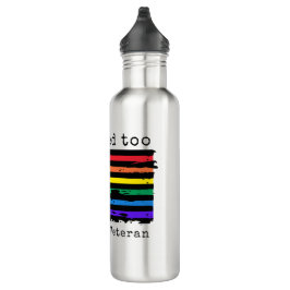 Ich servierte auch - Armee Veteran Wasserflasche Edelstahlflasche