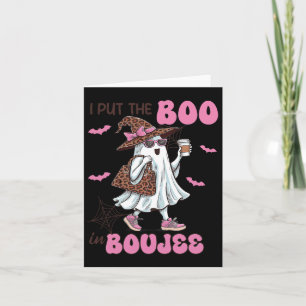 Ich setze den Boo in Boujee Halloween Niedlicher L Karte