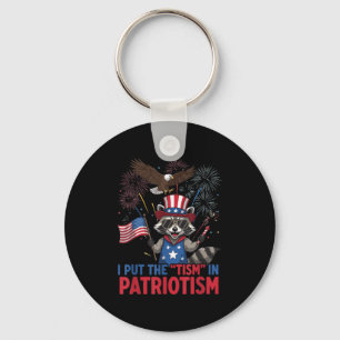 Ich setze den Tismus in den Patriotismus Athletic Schlüsselanhänger