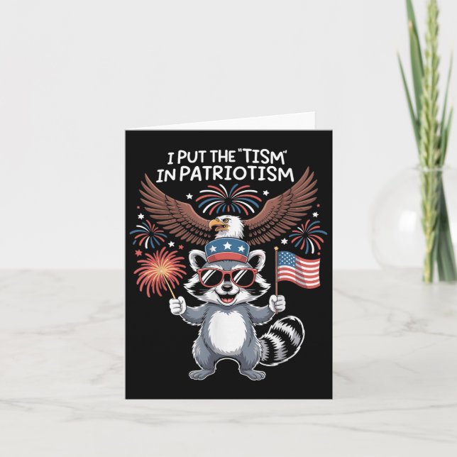 Ich setze den Tismus in den Patriotismus Athletika Karte (Vorderseite)