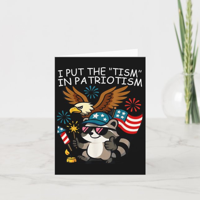 Ich setze den Tismus in den Patriotismus Athletika Karte (Vorderseite)