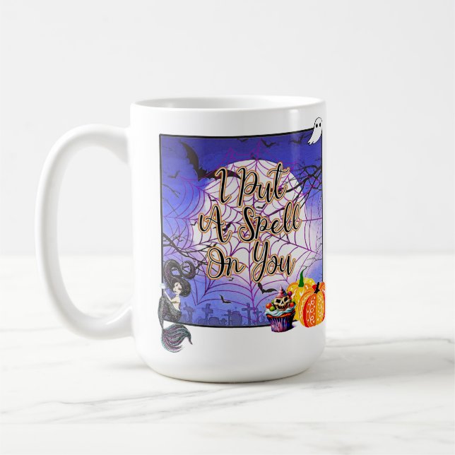 Ich setze dir einen Zauber - Halloween Kaffeetasse (Links)