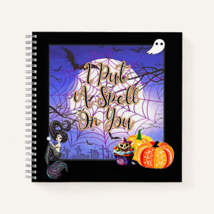 Ich setze dir einen Zauber - Halloween Notizbuch