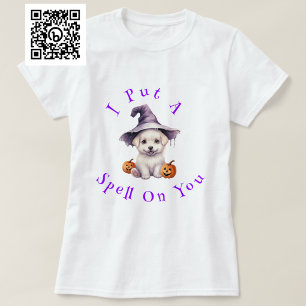 Ich setze einen Zauber auf dich Bichon Frise Hexe T-Shirt
