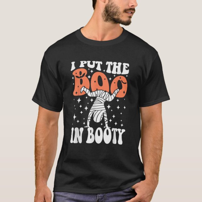 Ich setzte den Boo in den Hintern, sonniges Hallow T-Shirt (Vorderseite)