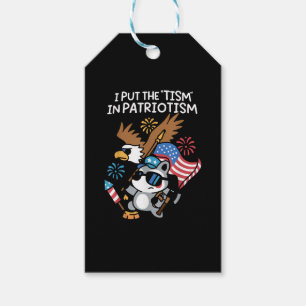 Ich setzte den Tismus in Patriotismus Athletic Eag Geschenkanhänger