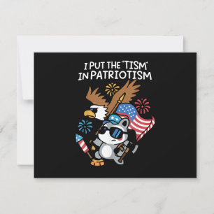 Ich setzte den Tismus in Patriotismus Athletic Eag Save The Date