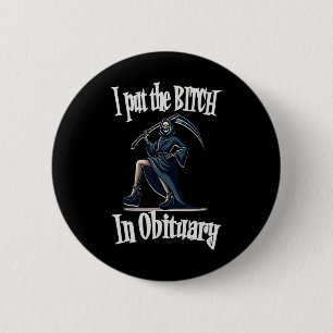 Ich setzte die in Obituary Funny Grim Sensenmann S Button