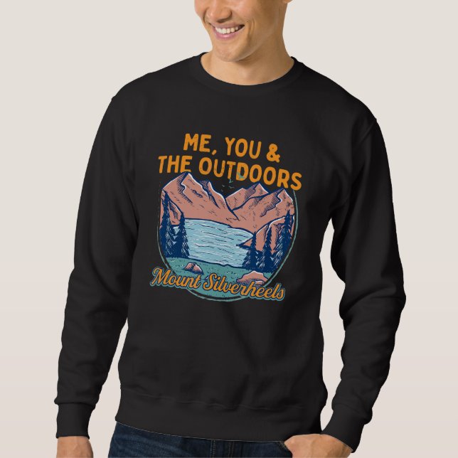 Ich Sie und die Outdoor-Wanderberg Silverheels H Sweatshirt (Vorderseite)