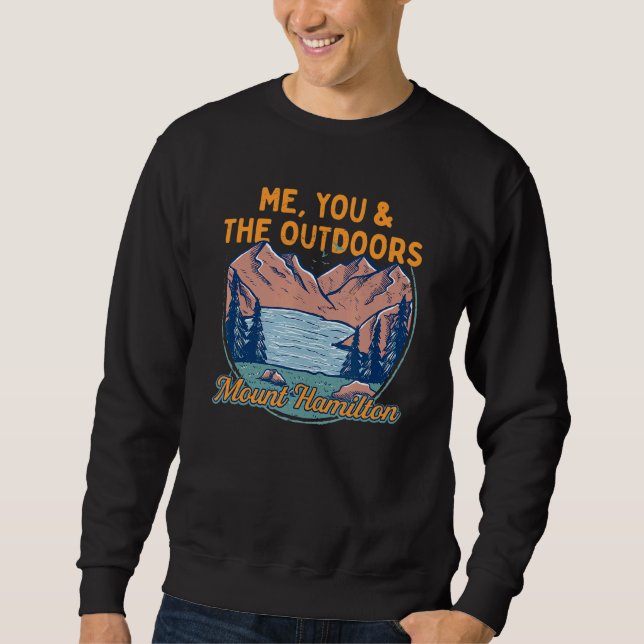 Ich Sie und die Outdoor-Wanderung Berg Hamilton Wa Sweatshirt (Vorderseite)