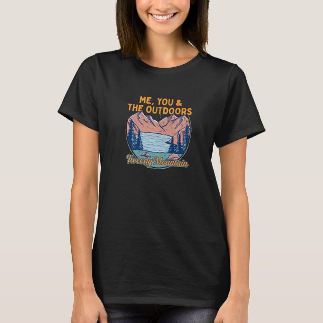 Ich Sie und die Outdoorwanderung Tweedy Mountain H T-Shirt (Vorderseite)